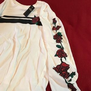 NWT Hollister rose shirt